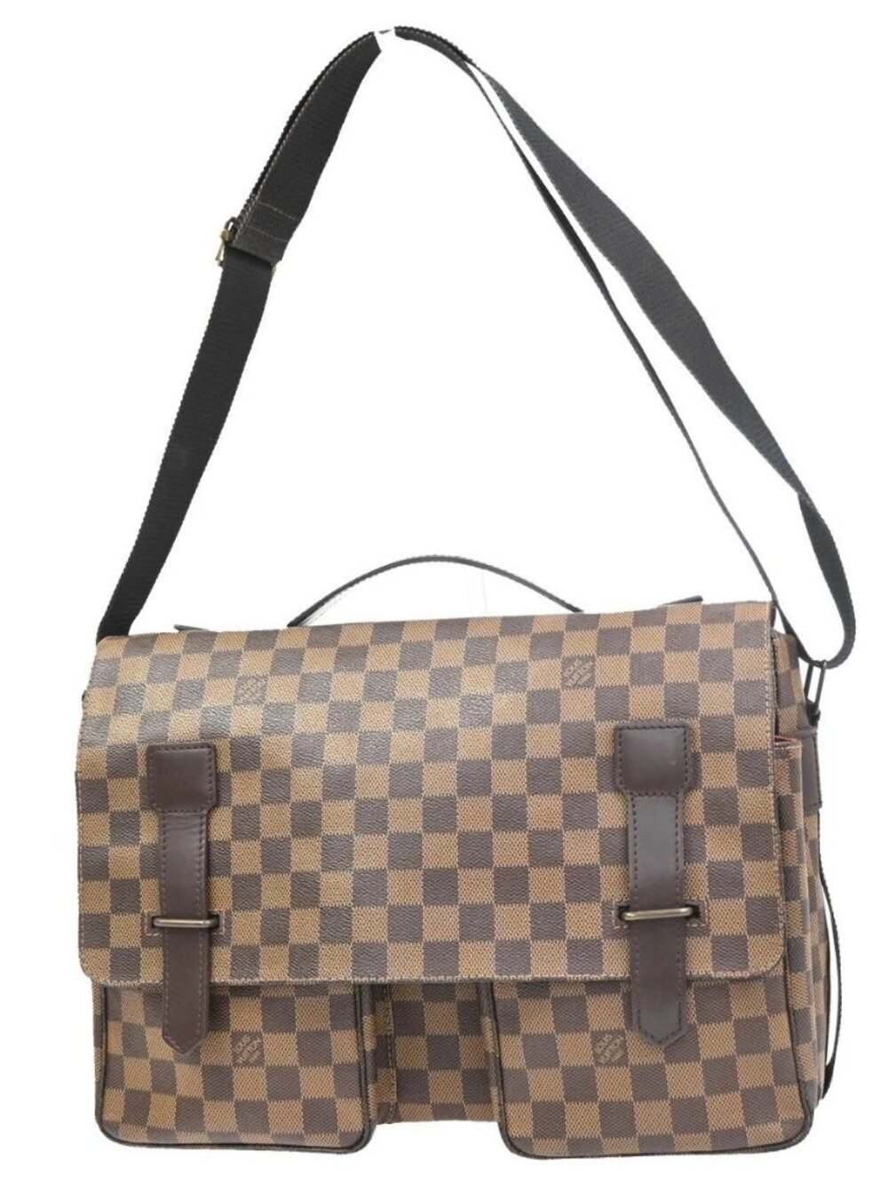 LOUIS VUITTON Broadway Satchel Shoulder Bag Damier Ebene Leather N42270 16KC885